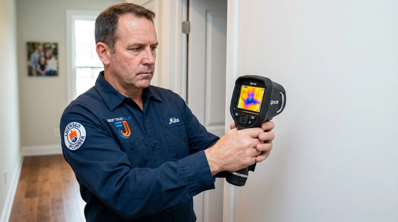 Thermal imaging leak detection by Johns Plumbing LLC in Brighton